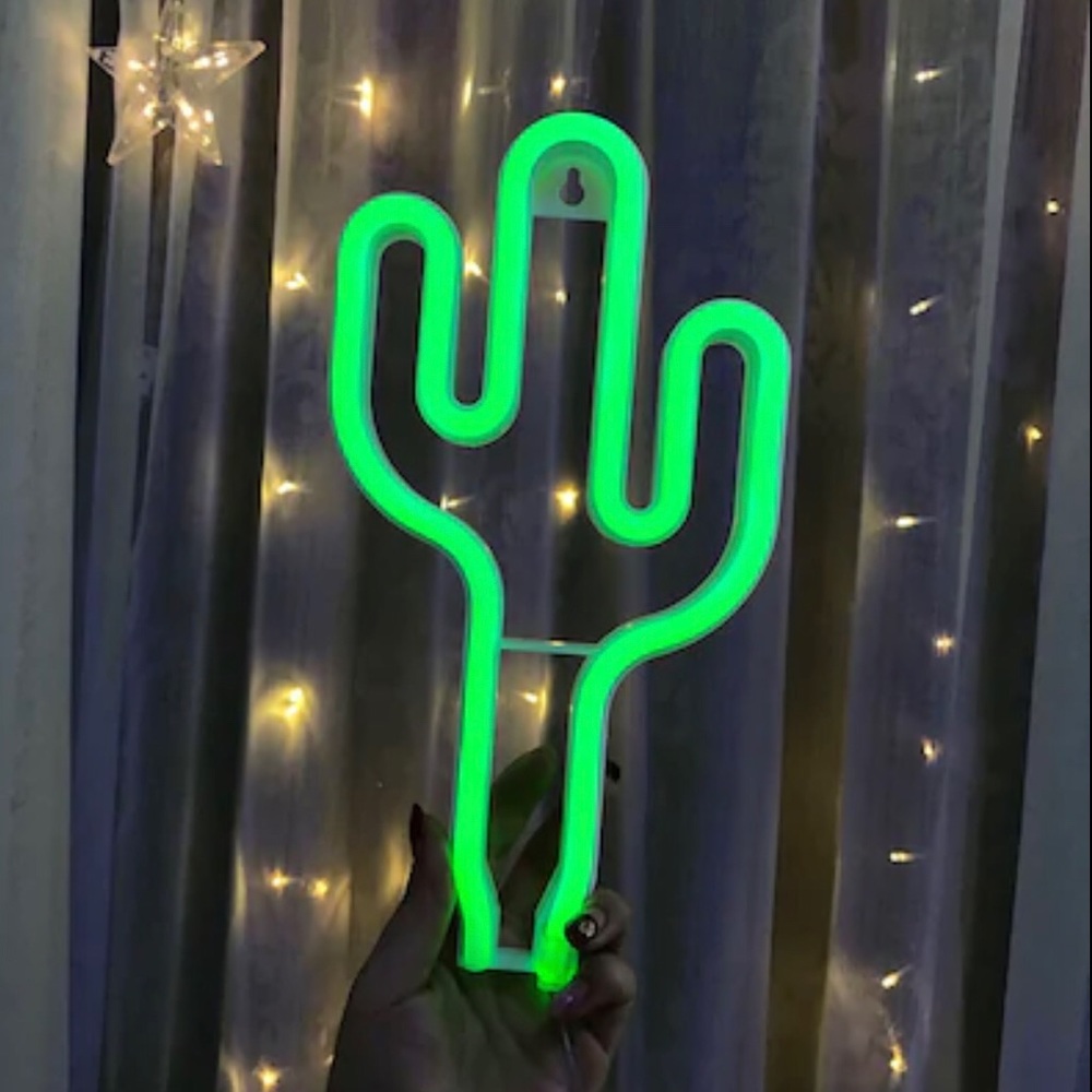 Light up cactus lamp (battery operated)